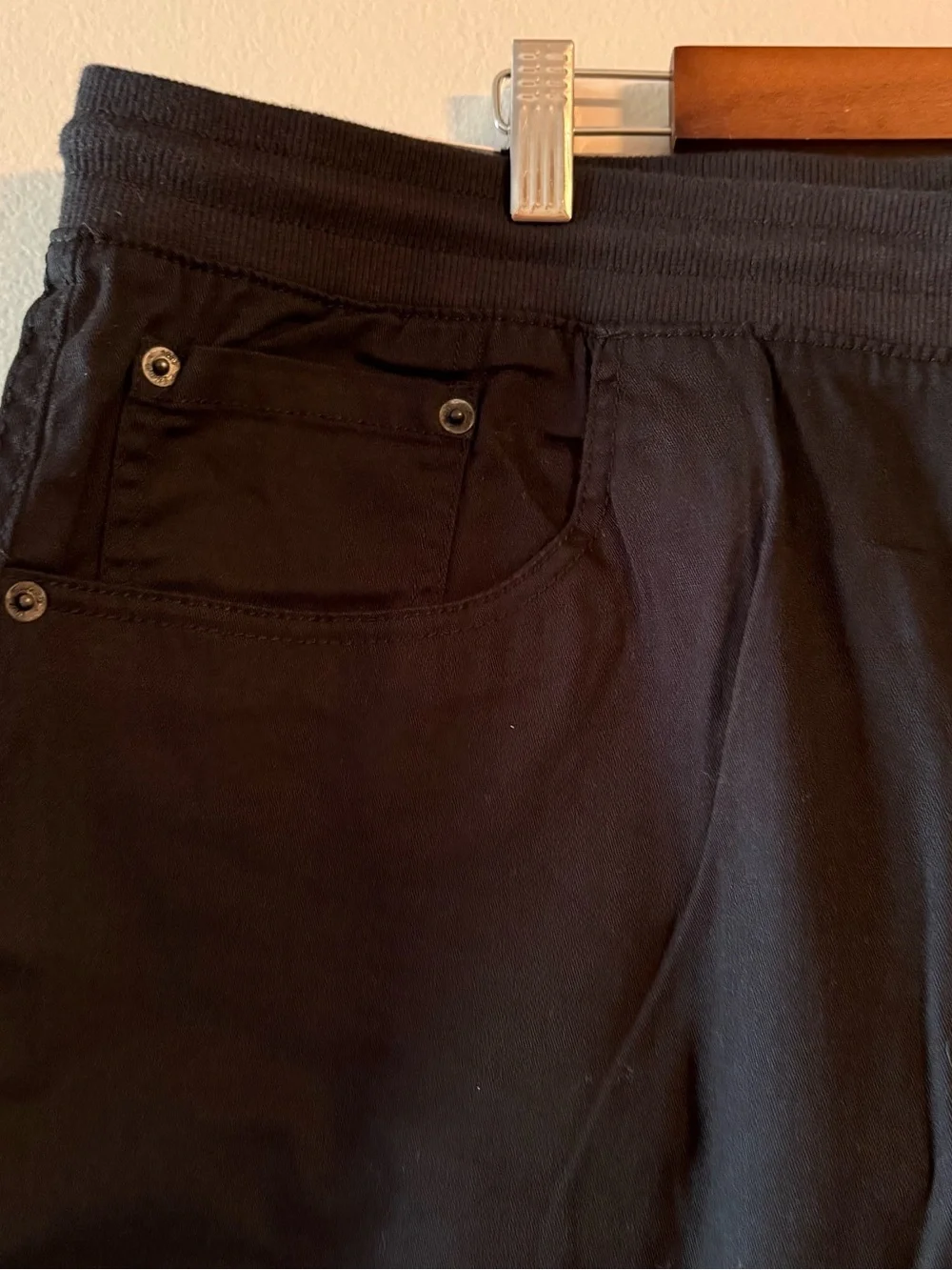 Izod Black Drawstring Hybrid Shorts
